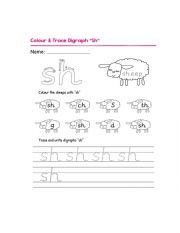 English Worksheet: SH sound
