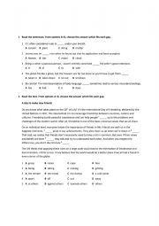 English Worksheet: use of English upper-intermediate