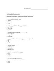English Worksheet: World English Placement Test