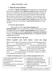 POLLUTION Review 9th form 