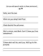 English Worksheet: speech make