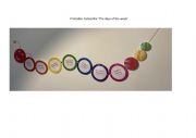 Printable: Caterpillar - the days of the week