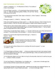 English Worksheet: Easter trivia