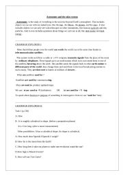 English Worksheet: astronomy