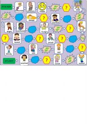 English Worksheet: Feelings Game