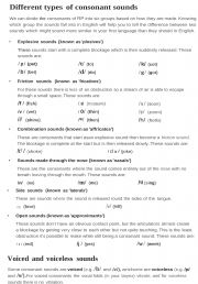 CONSONANT SOUNDS