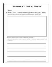 English Worksheet: Activity - There is / There are 6