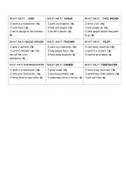 English Worksheet: What am I? Jobs and occupations