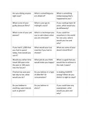 Conversation cards for adult esl learners