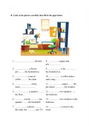 English Worksheet: There is/There are