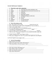 English Worksheet: Gravity Falls Season 1 Episode 2 