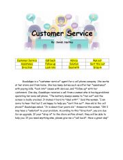 Customer service vocabulary