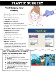English Worksheet: Plastic surgery vocabulary and music video discussion (Pink-stupid girls)