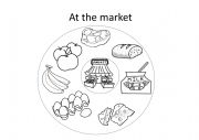 English Worksheet: At the market