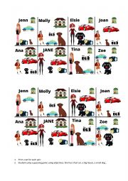 English Worksheet: adjectives info gap