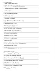 English Worksheet: Wh question