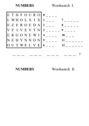 wordsearch numbers