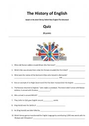 The History of English Quiz