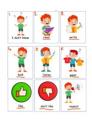 English Worksheet: Verbs