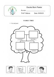 English Worksheet: Family Tree