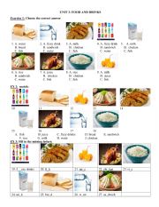 English Worksheet: Drinks