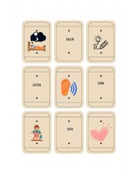 Memory Game Verbs