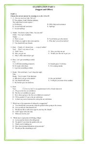 English worksheet: Examination