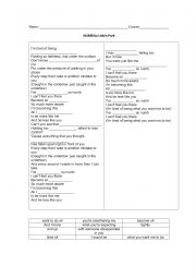 English Worksheet: Numb