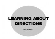 Map activity - focus on directions 