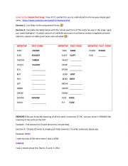 English Worksheet: Listen to the Simple Past song