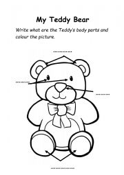 My Teddy Bear body parts
