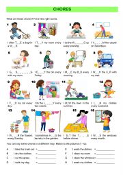 English Worksheet: Chores