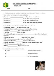 English Worksheet: english test