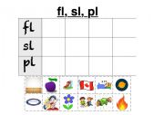 Phonics Pairs, fl, sl, pl