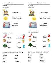 English Worksheet: Exam