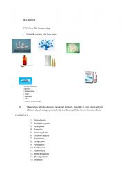 English Worksheet: medicines