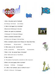 English Worksheet: A scotland quiz 