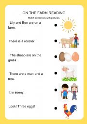 English Worksheet: On the farm