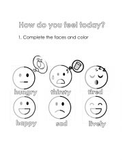 Emotions for coloring