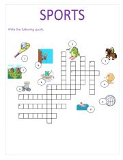 Crossword sports