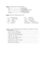 Present perfect worksheet