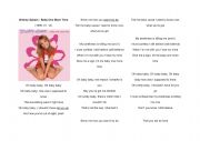 English Worksheet: Baby One More Time - Britney Spears