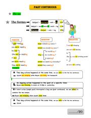 Past continuous+ Exercises + answer key