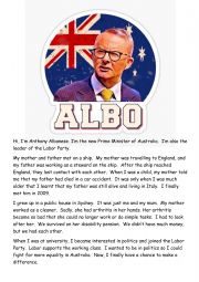 English Worksheet: Anthony Albanese