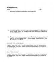 English Worksheet: Film Blackkklansmen