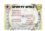 English Worksheet: COOL ANIMAL SCHOOL - SPORTY SPIKE