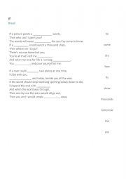 English Worksheet: If - Bread