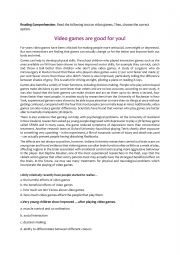 English Worksheet: Intermediate level exam practice