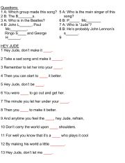 English Worksheet: hey juse