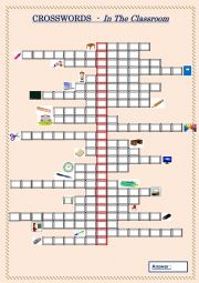 CROSSWORDS  -  In The Classroom